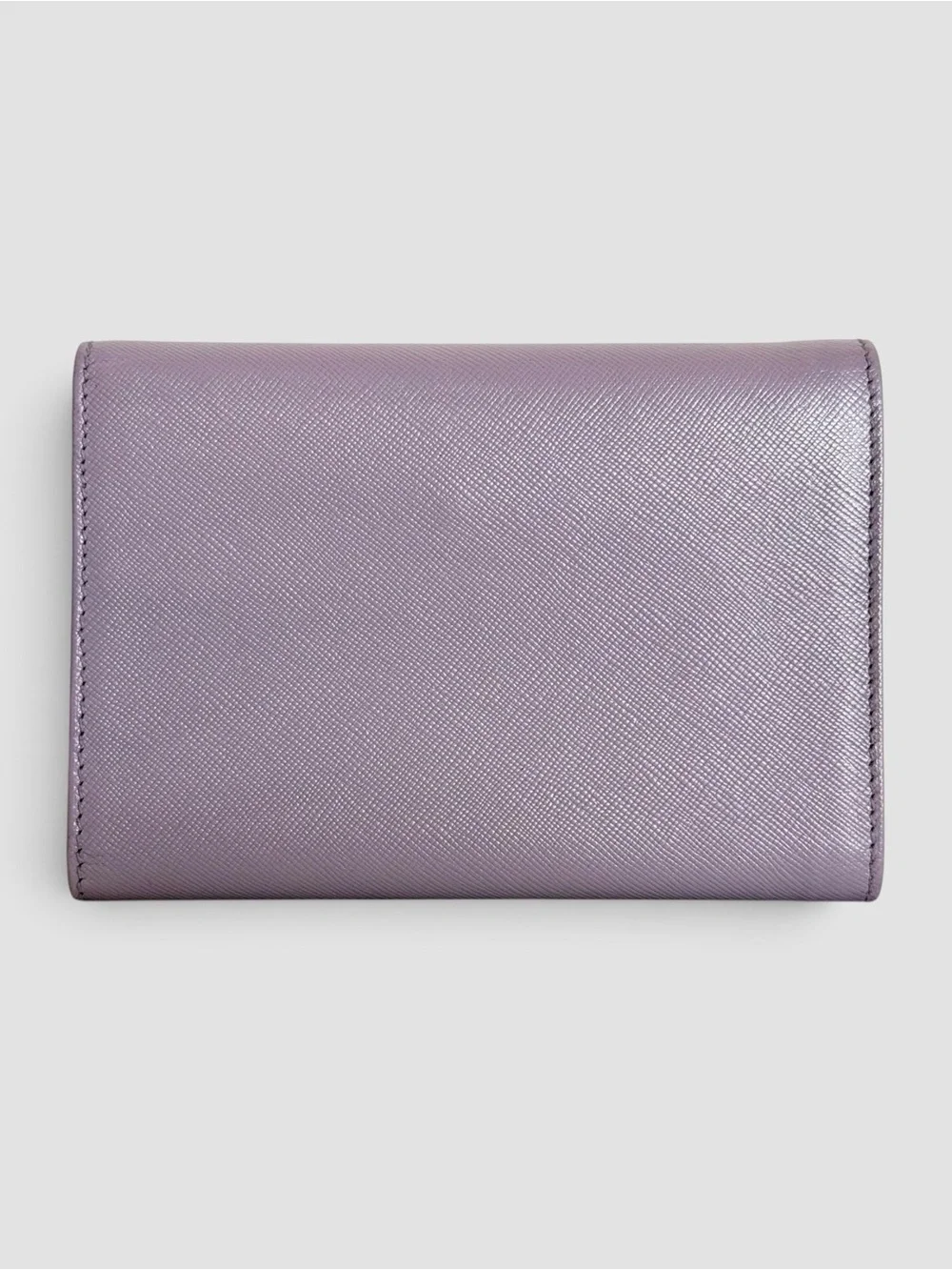 Prada Purple Leather Compact Wallet